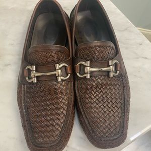 Ferragamo Men’s woven driving shoe